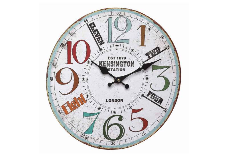 TFA Dostmann Wanduhr TFA 60.3045 analoge Vintage Quarzuhr, 337 mm, Retro Motiv TFA Dostmann Wanduhr TFA 60.3045 analoge Vintage Quarzuhr, 337 mm, Retro Motiv von TFA Dostmann