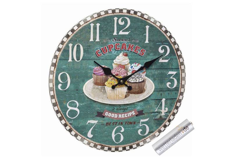 TFA Dostmann Wanduhr TFA 60.3045 analoge Vintage Quarzuhr, 337 mm, Retro Motiv TFA Dostmann Wanduhr TFA 60.3045 analoge Vintage Quarzuhr, 337 mm, Retro Motiv von TFA Dostmann