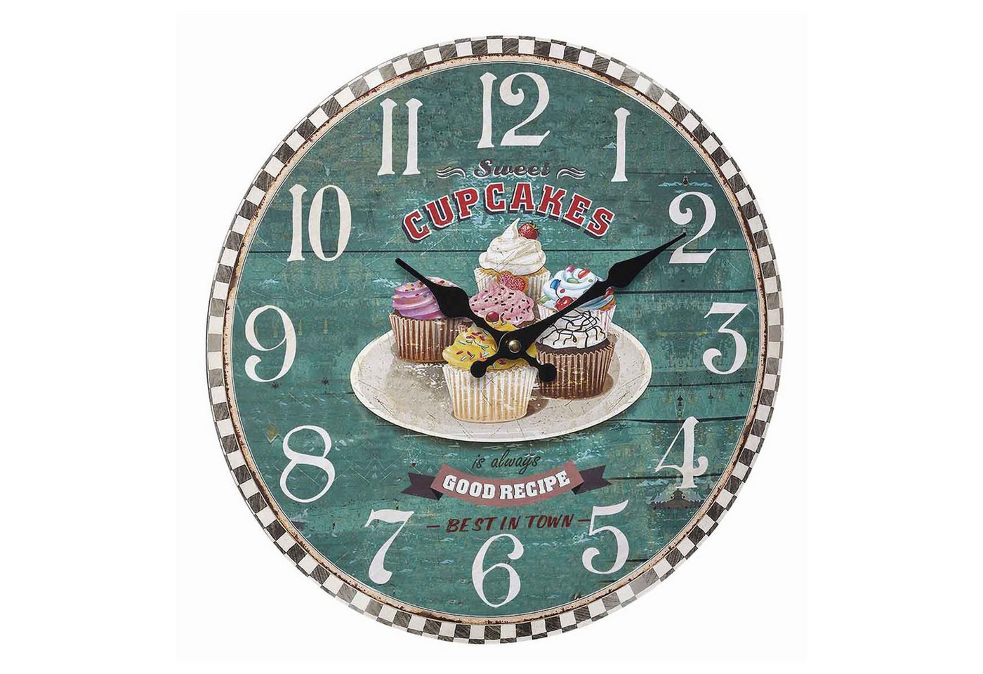 TFA Dostmann Wanduhr TFA 60.3045 analoge Vintage Quarzuhr, 337 mm, Retro Motiv TFA Dostmann Wanduhr TFA 60.3045 analoge Vintage Quarzuhr, 337 mm, Retro Motiv von TFA Dostmann