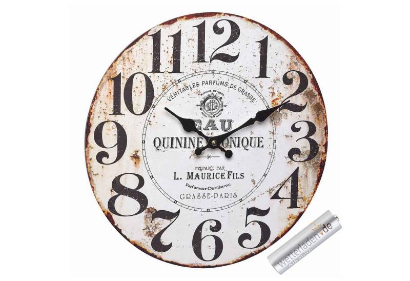 TFA Dostmann Wanduhr TFA 60.3045 analoge Vintage Quarzuhr, 337 mm, Retro Motiv TFA Dostmann Wanduhr TFA 60.3045 analoge Vintage Quarzuhr, 337 mm, Retro Motiv von TFA Dostmann