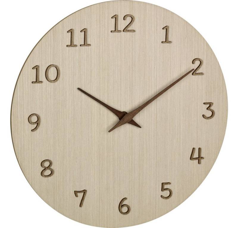 TFA Dostmann Wanduhr TFA Dostmann 60.3072.01 Quarz Wanduhr 298 mm x 41 mm x 298 mm Holz (h von TFA Dostmann