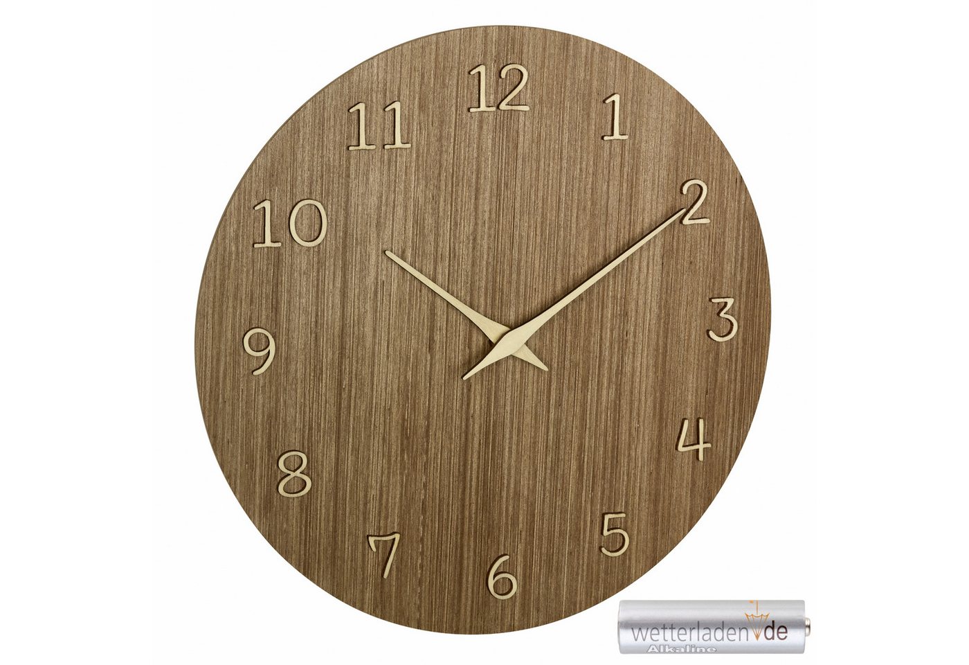 TFA Dostmann Wanduhr analog aus Holz 60.3072 Quarzuhr 298 mm Qualitätsuhrwerk 3D-Ziffern TFA Dostmann Wanduhr analog aus Holz 60.3072 Quarzuhr 298 mm Qualitätsuhrwerk 3D-Ziffern von TFA Dostmann