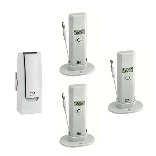 TFA Dostmann WeatherHub Observer Starter-Set, 31.4010.02, mit 3 Temperatursender mit Kabelfühler, professionelle Temperaturüberwachung, weiß TFA Dostmann WeatherHub Observer Starter-Set, 31.4010.02, mit 3 Temperatursender mit Kabelfühler, professionelle Temperaturüberwachung, weiß von TFA Dostmann