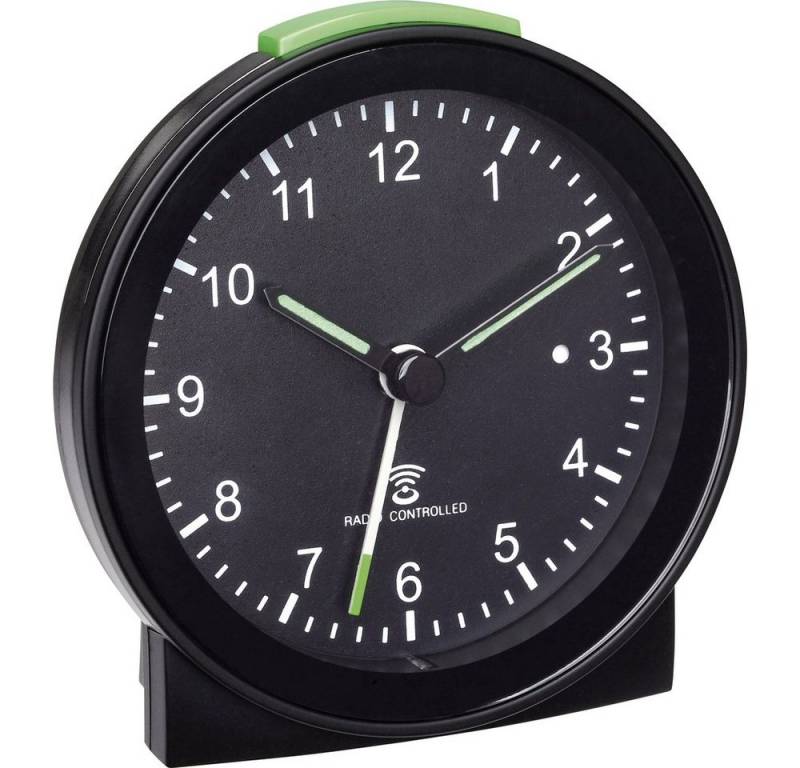 TFA Dostmann Wecker TFA Dostmann 60.1517.01 Funk Wecker Schwarz Alarmzeiten 1 Fluoresziere von TFA Dostmann