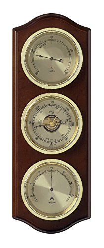 TFA Dostmann Wetterstation mit Barometer, Braun von TFA Dostmann