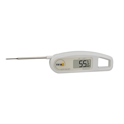 TFA Dostmann Thermo Jack digitales Einstichthermometer, 30.1047.02, Temperaturkontrolle von Lebensmittel, abwaschbar, L 116 (192) x B 38 x H 20 mm von TFA Dostmann