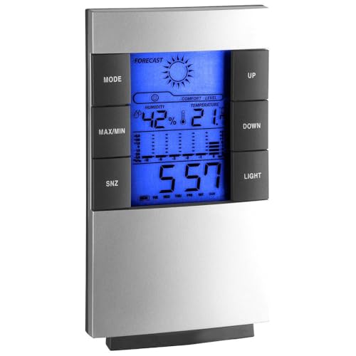 TFA Dostmann 35-1087 Digitale Wetterstation, Innentemperaturm, Luftfeuchtigkeit, Komfortzonen, Temperaturdiagram, Uhrzeit, (L) 80 x (B) 20 (39) x (H) 135 (141) mm TFA Dostmann 35-1087 Digitale Wetterstation, Innentemperaturm, Luftfeuchtigkeit, Komfortzonen, Temperaturdiagram, Uhrzeit, (L) 80 x (B) 20 (39) x (H) 135 (141) mm von TFA Dostmann
