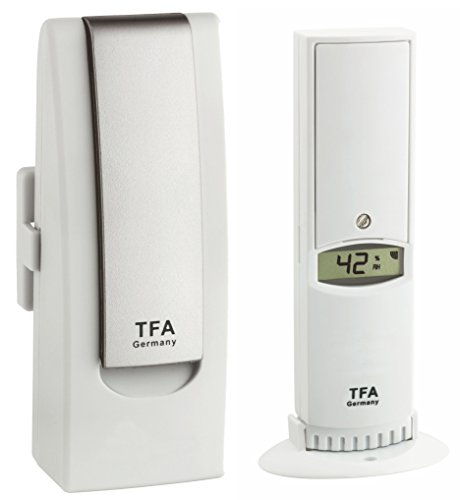 TFA Dostmann Weatherhub Observer Web Monitoring System, mit Thermo-Hygrosender, kompatible mit WeatherHub System, 40 (44) x 28 (32) x 104 mm von TFA Dostmann