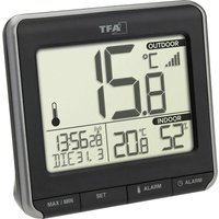Tfa Dostmann - prio Funk-Thermometer digital Schwarz, Weiß von TFA Dostmann