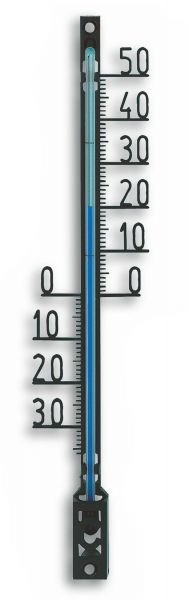 TFA Außenthermometer schwarz, analoges Thermometer zur Kontrolle de... von TFA Dostmann