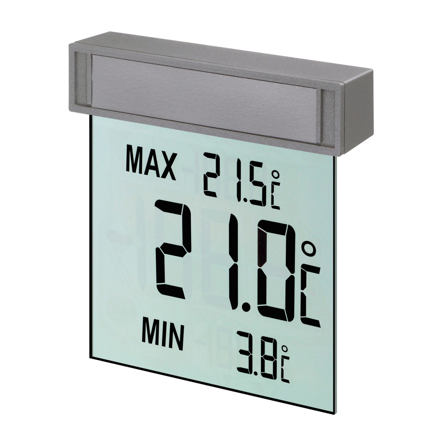 TFA Digitales Fenster-Thermometer Vision Grau von TFA