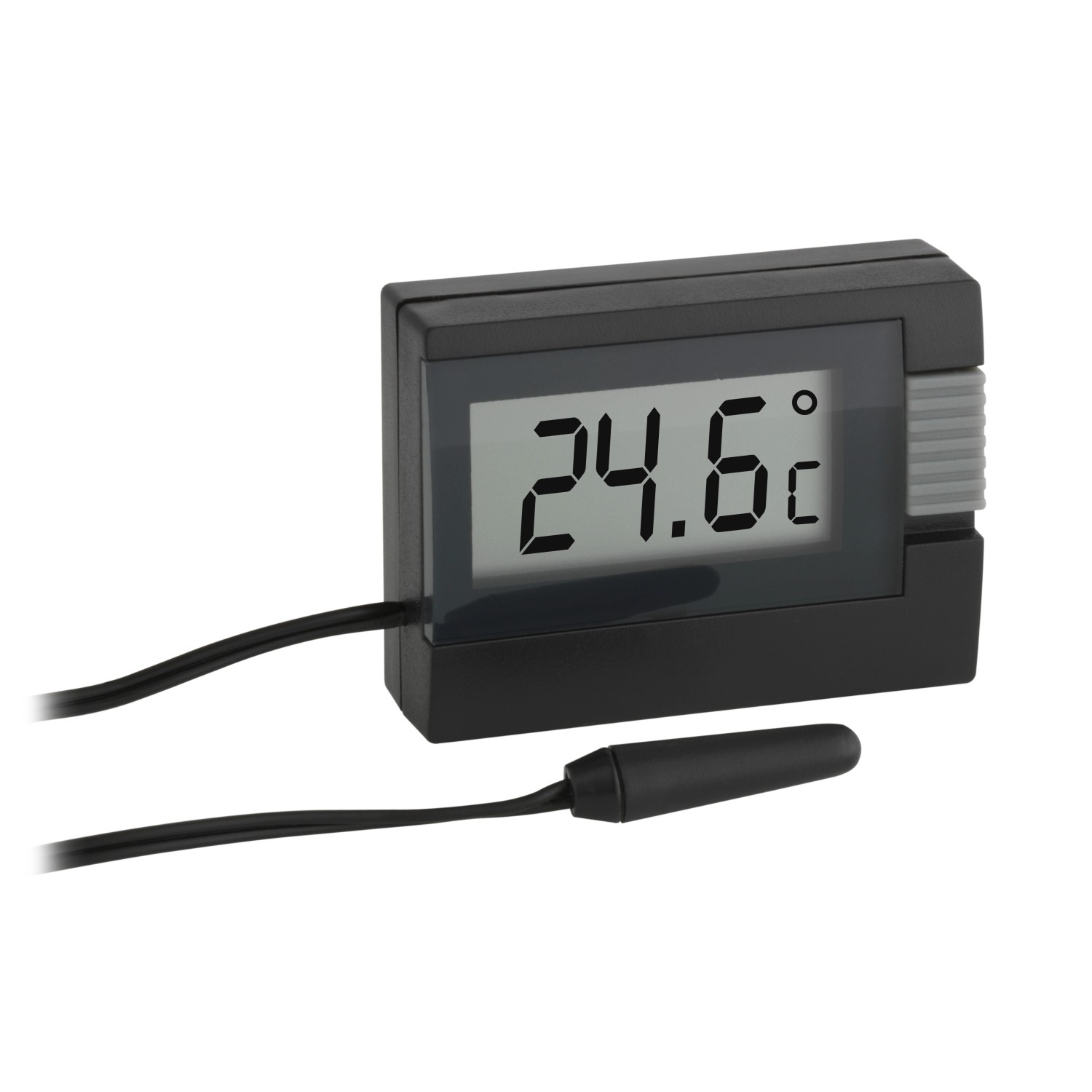 TFA Digitales Innen-Außen-Thermometer Schwarz von TFA