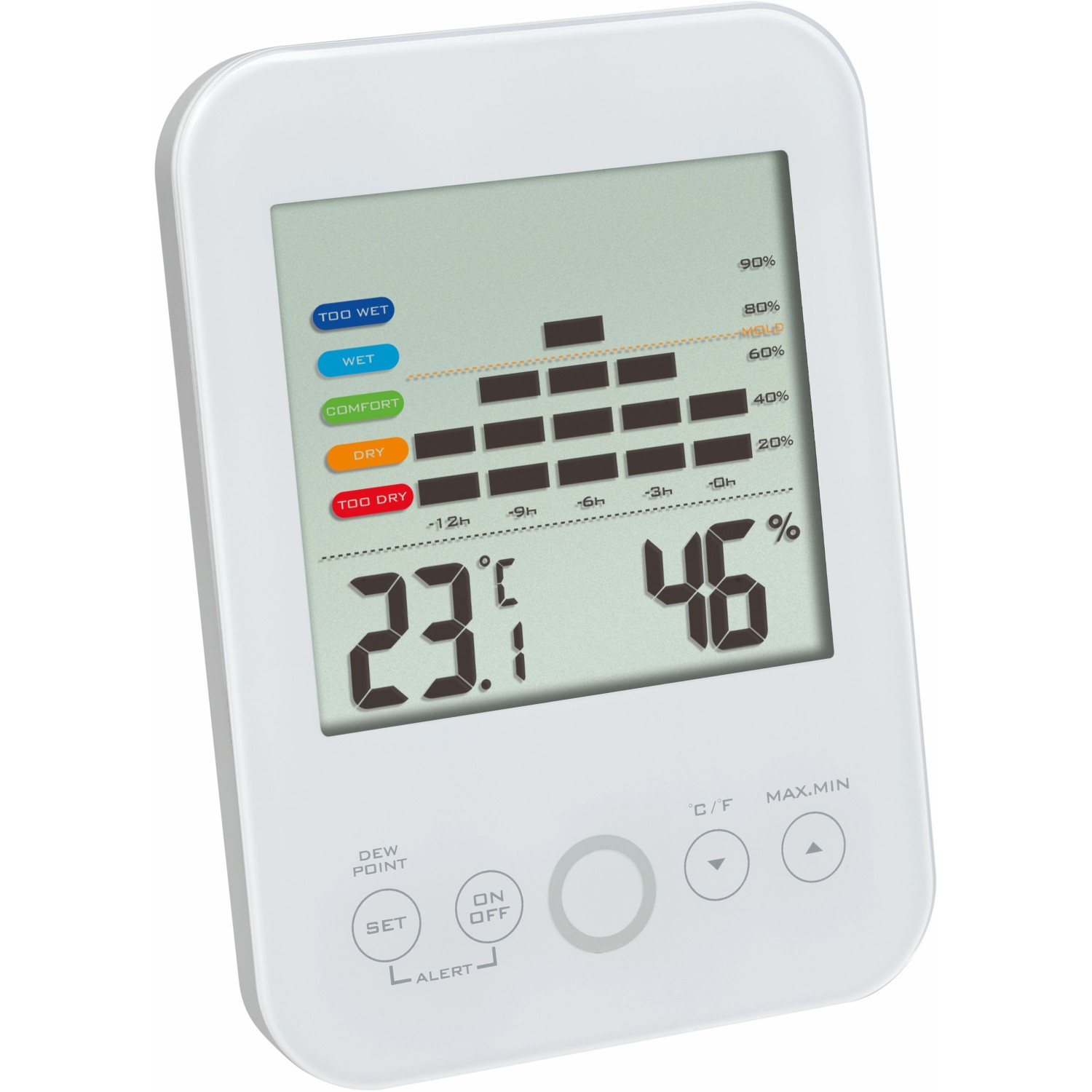 TFA Digitales Thermo-Hygrometer Weiß von TFA