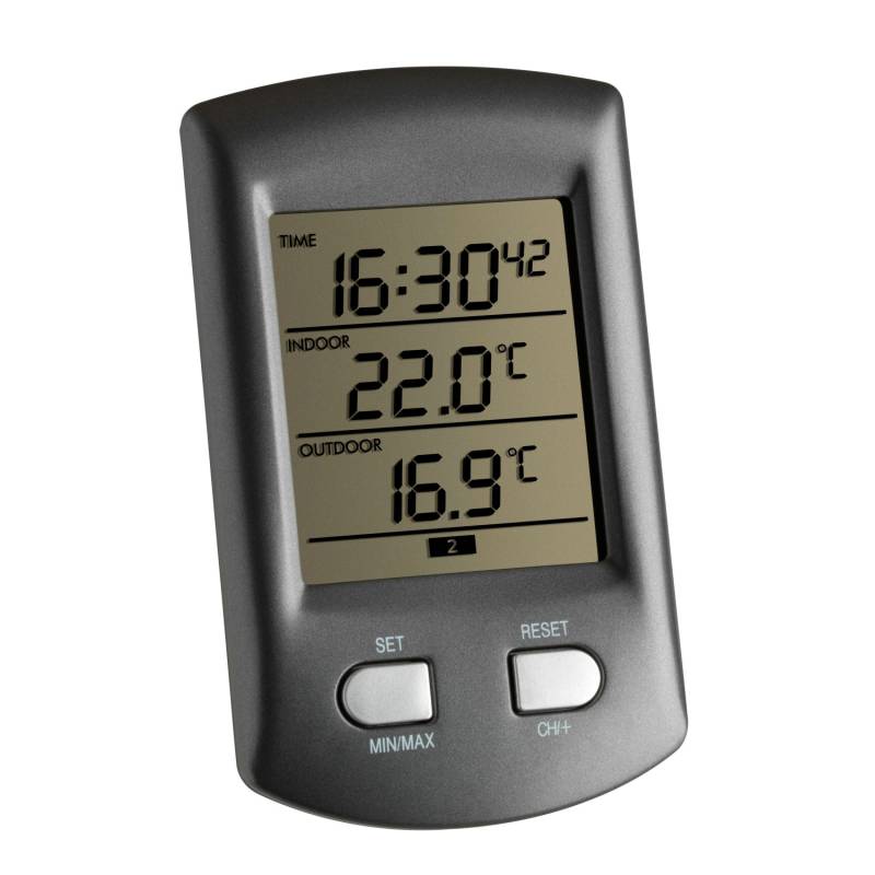 TFA Funk-Thermometer Ratio Grau von TFA
