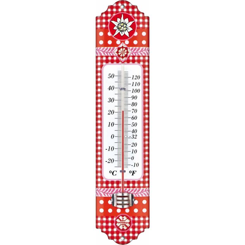 TFA Innen-Außen-Thermometer Analog Metall Rot TFA Innen-Außen-Thermometer Analog Metall Rot von TFA