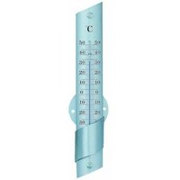 Thermometer Innen/Außen Alu eloxiert 245x56x30mm SB TFA von TFA