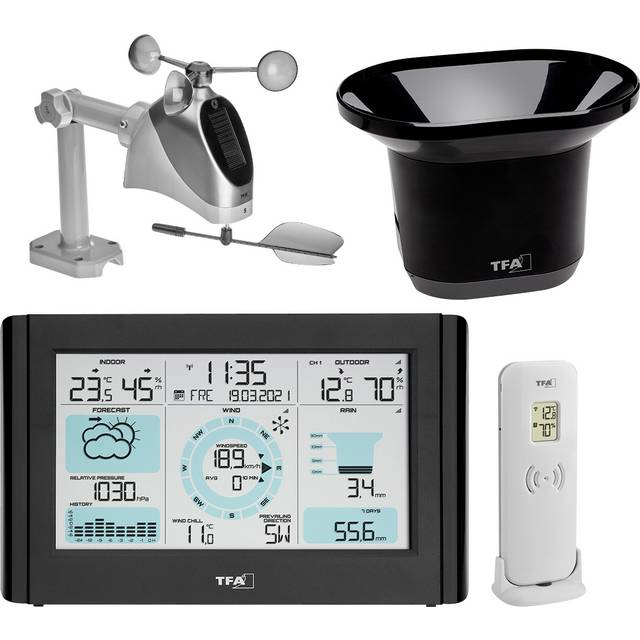 Tfa Dostmann Weather Pro 35.1161.01 Funk Wetterstation Thermometer Hygrometer B-Ware von TFA