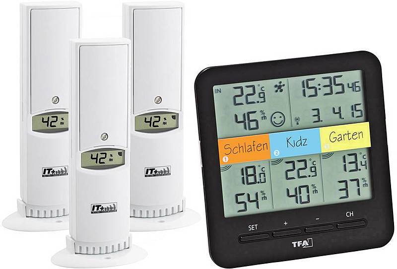 Tfa Dostmann Weatherhub Smart Home System Funk Thermo Hygrometer Smart Schwarz160 B-Ware von TFA