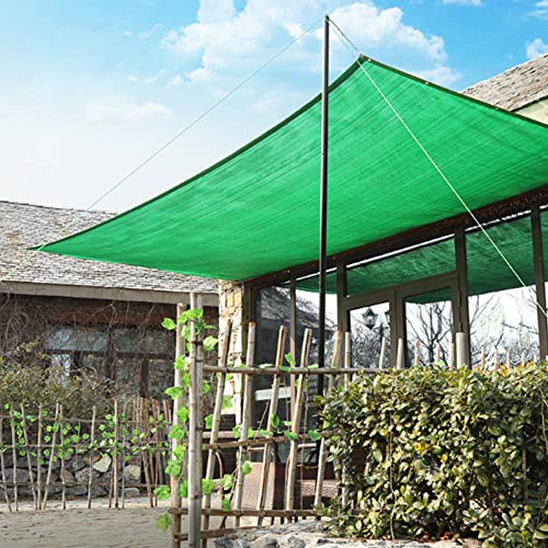 Grünes Sonnenschutznetz, Sonnenschutztuch, 70% UV-beständig, Sonnenschutzsegel, Gartennetz mit Ösen, Schattenabdeckung für den Außenbereich zu Hause, für Terrasse, Rasen, Gewächshaus (3 x 4 von TFBHL