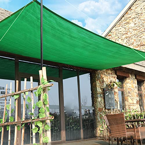 Schattennetz Grün, UV-beständiges Anti-Aging-Beschattungssystem für Gewächshäuser, 70% Sonnenschutz, Schattentuch mit Ösen, Schattensegel, für Pflanzen, Blumen, Terrassenschutz (4 x 6 m) von TFBHL