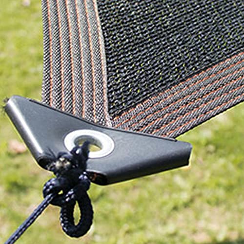 Schattennetz für Gewächshäuser, schwarz, UV-beständig, Sonnenschutznetz, 65% Schattentuch mit Ösen, für Pflanzen, Gewächshäuser, Schwimmbäder, Terrassen (2 x 10 m) von TFBHL