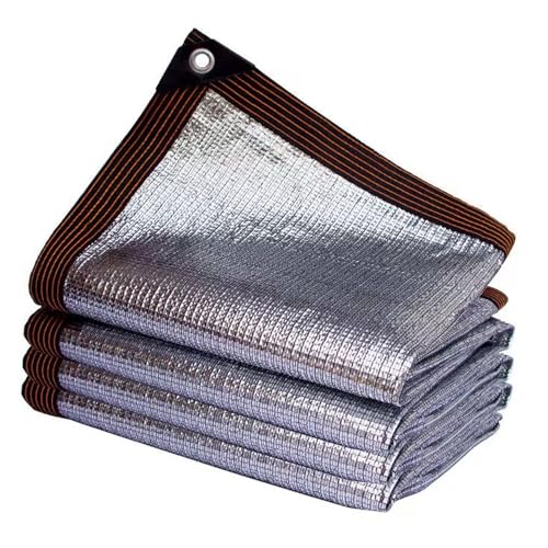 TFBHL Reflektierendes Schattentuch aus Aluminium, Schattennetz, Sonnendach, Markise, Sonnensegel, 99% Sonnenschutz, UV-beständig, für Gartenpflanzen, Zwinger, Auto (Größe: 5 x 9 m (16,4 Fuß x 29, TFBHL Reflektierendes Schattentuch aus Aluminium, Schattennetz, Sonnendach, Markise, Sonnensegel, 99% Sonnenschutz, UV-beständig, für Gartenpflanzen, Zwinger, Auto (Größe: 5 x 9 m (16,4 Fuß x 29, von TFBHL