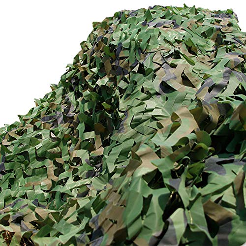 Tarnnetz Woodland Camo Net Militärische Sonnenschutznetze Schattennetz für Sonnenschutz Camping Dekoration Party Jagd Schießen Versteck,Grün,3x5m von TFBHL
