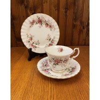 Royal Albert Lavender Rose Trio, Teetasse, Unterteller Und Kleiner Teller von TFBTreasures