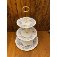 Royal Albert Silber Ahorn 3-stöckige Etagere von TFBTreasures