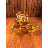 Royal Winton Golden Age Teetasse Und Untertasse Sahne Zucker Set Grimwades Gold Royal Winton Golden Age Teetasse Und Untertasse Sahne Zucker Set Grimwades Gold von TFBTreasures