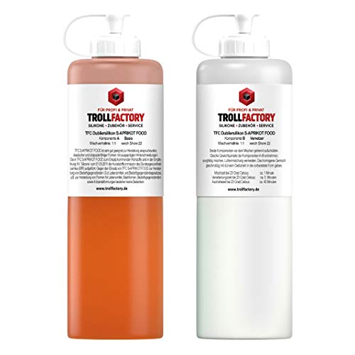 TFC Dubliersilikon S-APRIKOT Food weich Shore 22 1:1 2kg von TFC Troll Factory
