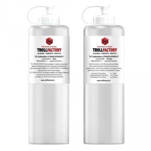 TFC Dubliersilikon S-TRANS SUPERSOFT weich Shore 00 1:1 500g von TFC Troll Factory