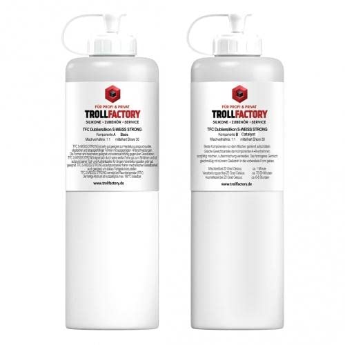 TFC Dubliersilikon S-Weiss Strong mittelhart Shore 30 1:1 500g von TFC Troll Factory