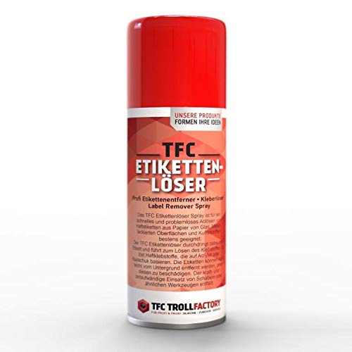 TFC Etikettenlöser I Etikettenentferner I Klebstoff & Aufkleber entfernen I Kleberlöser I Label Remover Spray I 500ml TFC Etikettenlöser I Etikettenentferner I Klebstoff & Aufkleber entfernen I Kleberlöser I Label Remover Spray I 500ml von TFC Troll Factory