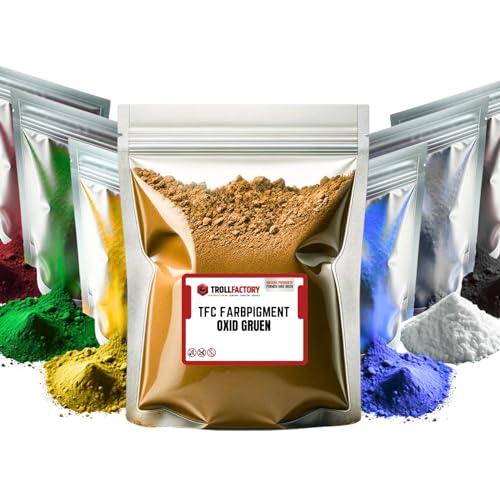 TFC Farbpigment Oxid Braun – Hochdeckendes Pigmentpulver für Reliefgießmassen wie Xyrarock, Gips, Epoxidharz und Beton, Matt, Lichtbeständig und Wetterfest I 200g von TFC Troll Factory