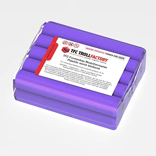 TFC Formenbau Modelliermasse violett Plastilin weich bleibend schwefelfrei - Größe: 500g TFC Formenbau Modelliermasse violett Plastilin weich bleibend schwefelfrei - Größe: 500g von TFC Troll Factory