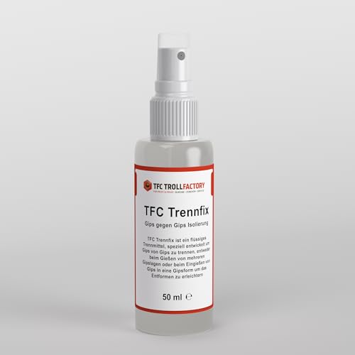 TFC Trennfix 50ml - Flüssiges Trennmittel für Gips: Perfekte Isolierung von Gips gegen Gips - Formaldehydfrei von TFC Troll Factory