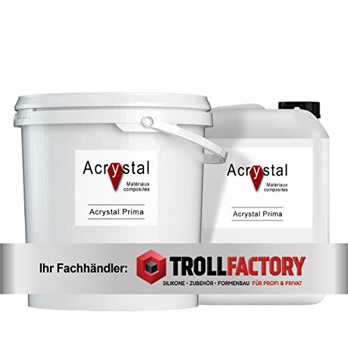 TFC Troll Factory ACRYSTAL Acrylharz auf Wasserbasis Set PRIMA 1kg + Crystal 2,5kg von TFC Troll Factory