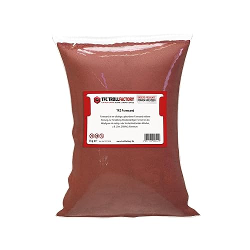 TFC Troll Factory - Formsand 5kg für Metallguss: Optimale Ergebnisse für Profis & Einsteiger im Sandguss mit Ölsand - Der Allrounder für jeden Gießbedarf! von TFC Troll Factory