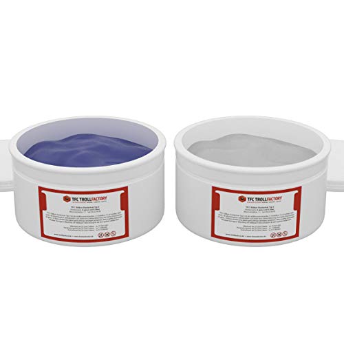 TFC Troll Factory Silikon Kautschuk Typ 4 I Knetsilikon, hart I 1 kg (2 x 500 g) von TFC Troll Factory