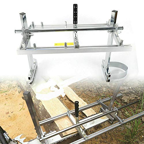 25 Zoll Mobile Tragbar Sägewerk für 14"-24" Motorsäge Kettensäge Holz Chainsaw Mill Draussen Werkzeug von TFCFL