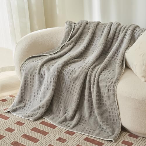 Kuscheldecke Flauschig Weiche, Sofadecke Kuschelig, Fluffy Blankets, Für Bett und Couch, Warm Winter Decke, Wohn- & Kuscheldecken (Grau, 150x200cm) von TFCIOD