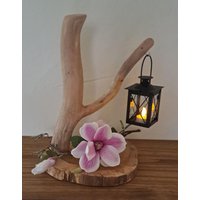 Windlicht Aus Ast Und Baumscheibe Mit Led Teelicht Oder Lichtglas Windlicht Aus Ast Und Baumscheibe Mit Led Teelicht Oder Lichtglas von TFDeko
