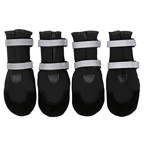 TFENG Protective Dog Boots Pfotenschutz wasserdicht mit Rutschfester Sohle rutschfest von TFENG