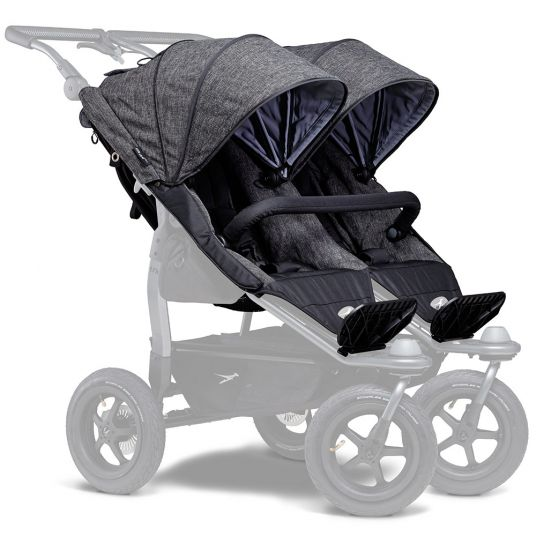 Tfk 2 Xxl Sportsitze Kinderwagenaufsatz Für Duo Grau Bis 45kg Wetterschutz Inkl. B-Ware von TFK
