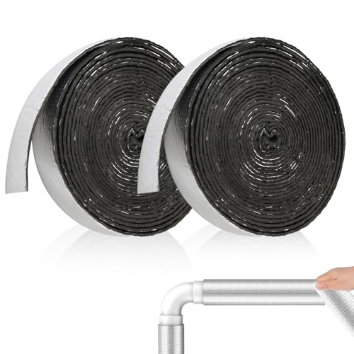 Rohrisolierung Schaumstoff, 2 Rolle Isolierung Heizungsrohre Kanal Rohrisolierung zum Wickeln Rohrumwicklung Schaumstoff Rohr für Rohrschutz (10 m x 0.5cm) von TFLPUO