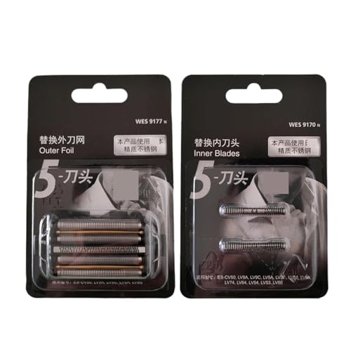 TFNVYQQZ Schneidkopf-Netzklinge, Kompatibel Mit Panasonic, Rasierer for WES9170 WES9177 ES-CV50 LV9A LV9C LV9N LV9Q LV6N LV6Q LV5A LV5B LV5C Schneidkopf-Netzklinge(WES9170 WES9177) von TFNVYQQZ