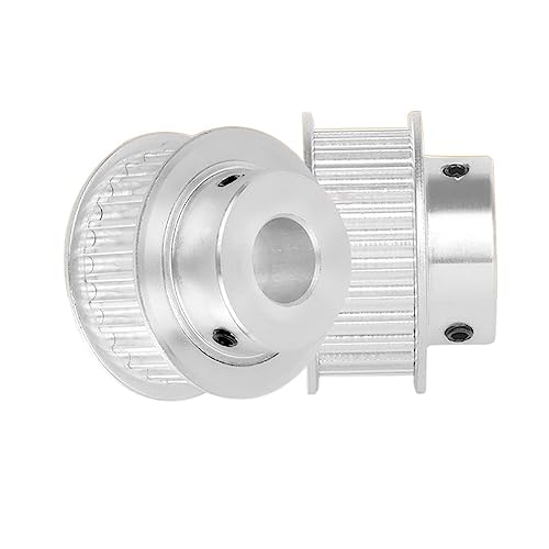 2 Stück 28 Zähne 2GT Synchronriemenscheibe Bohrung 4/5/6/6,35/8 mm BF Typ Zahnriemenscheibe Aluminium Umlenkrolle for 6 Breite Zahnriemen(8mm) von TFZSRFFAX