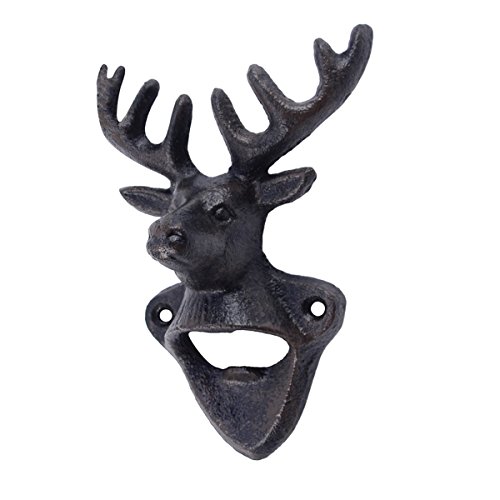 Gusseisen Wandhalterung Geweih Deer Bier/Soda Flaschenöffner Jagd Kabine Bar/Pub Decor von TG,LLC