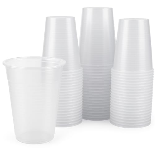 TG-GENT Transparente Plastikbecher 0,2l - 500 Stück | Ideal als Trinkbecher Einweg für Party & mehr | Plastikbecher 200ml für Kaltgetränke | Partybecher, Einmalbecher & Becher Einweg für unterwegs von TG-GENT